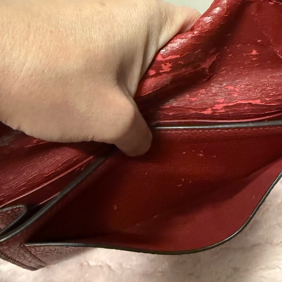 Coach Women's Dark Brown Snakeskin Wallet - Picture 5 of 7